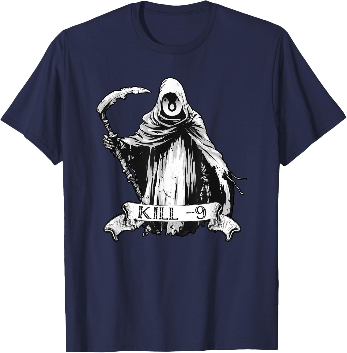Kill Process Linux Coding & Nerd Pride Sudo Style Humor T-Shirt - T-Shirt | Navy