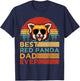Vintage Best Red Panda Dad Ever Funny Red Panda Father's Day T-Shirt - T-Shirt | Navy