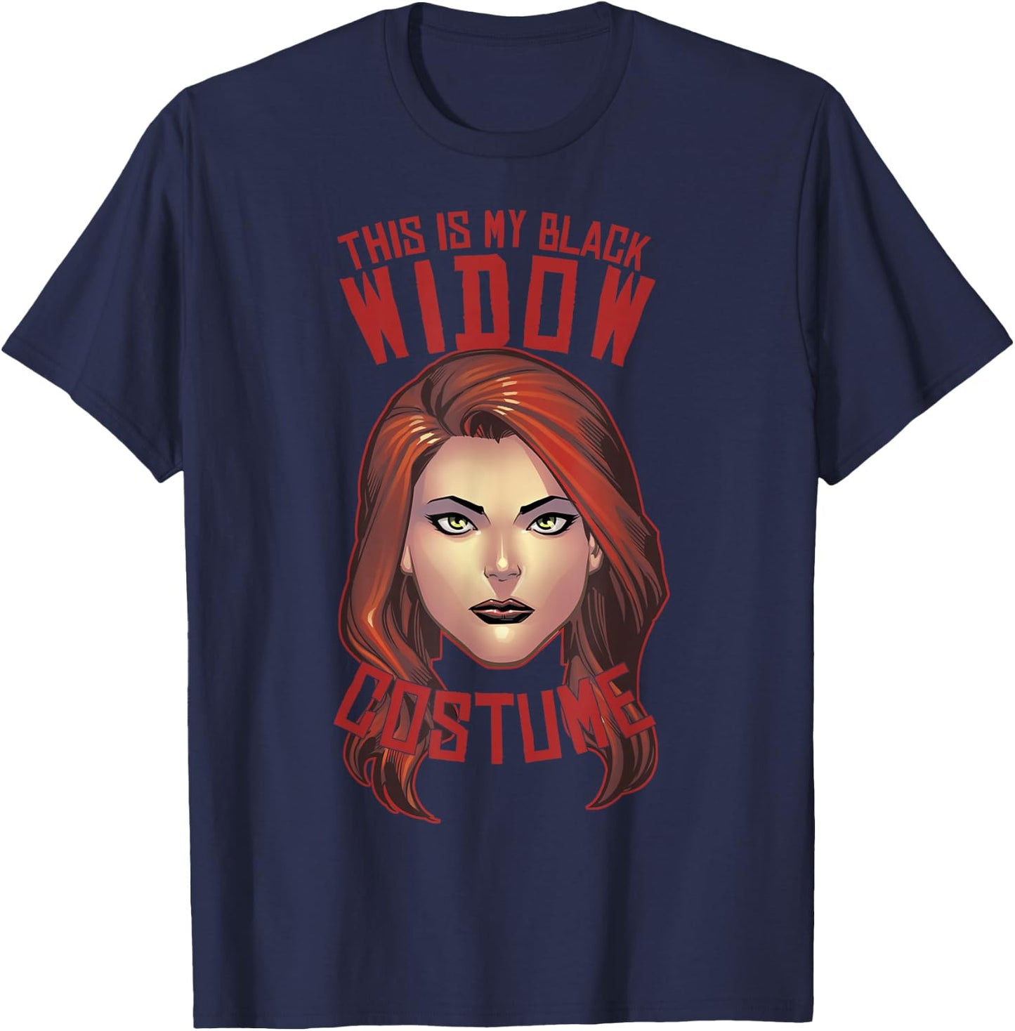 Marvel Black Widow Halloween Costume Graphic T-Shirt - T-Shirt | Navy