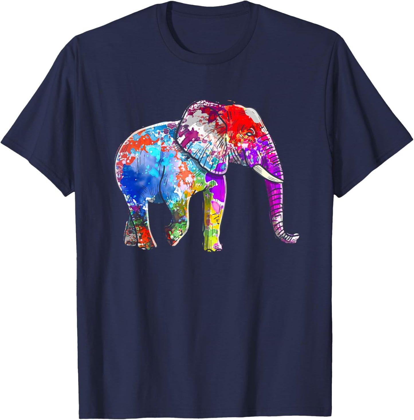 Elephant Boys Pachyderm Men Girls T-Shirt - T-Shirt | Navy