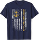 USS Lexington CVA-16 Aircraft Carrier American Flag Veteran T-Shirt - T-Shirt | Navy