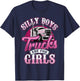 Stupid Boys Trucks are for Girls Truck Driver Trucker T-Shirt - T-Shirt | Navy