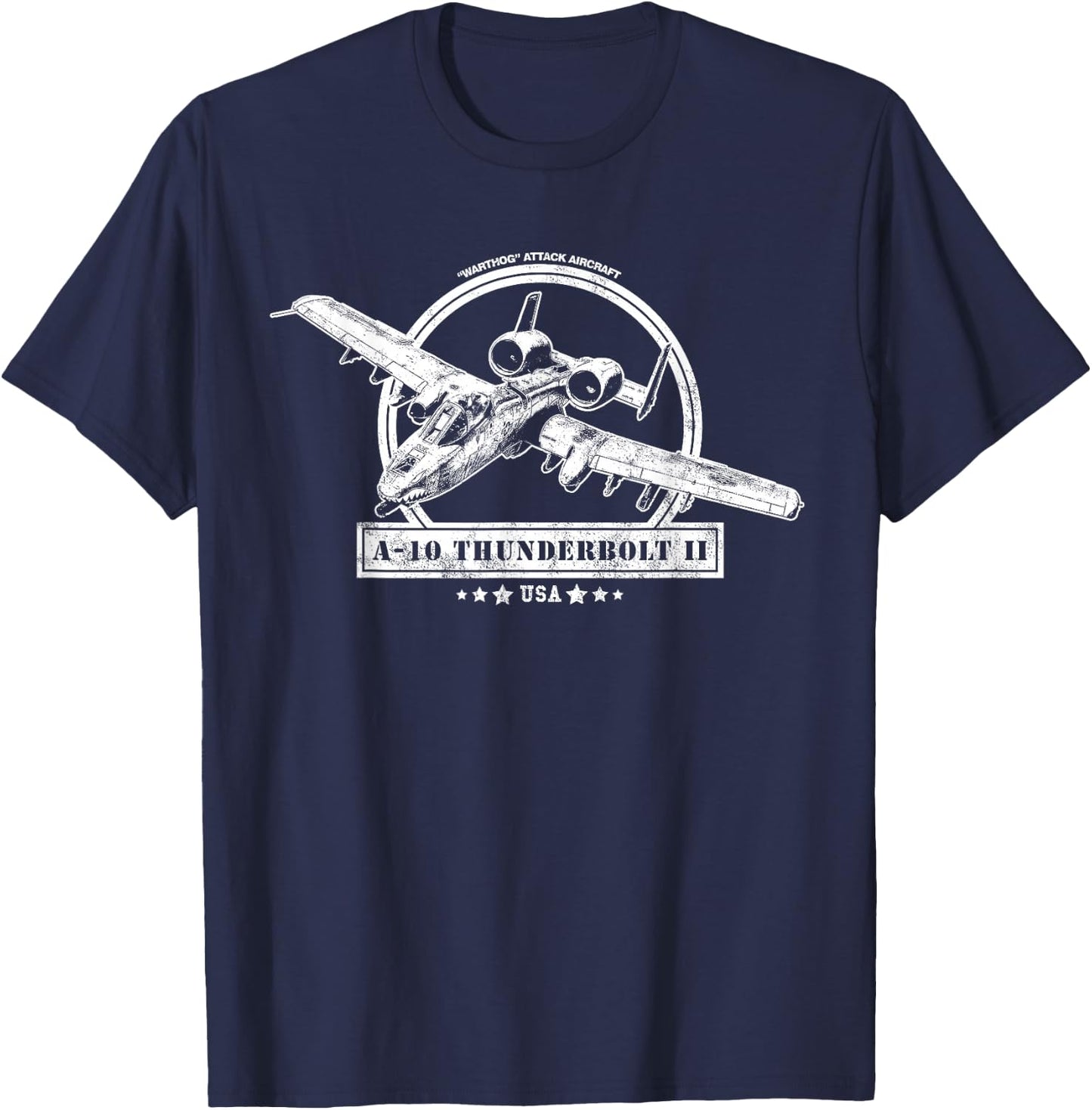 A-10 Thunderbolt II Aircraft T-Shirt - T-Shirt | Navy