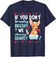 Dog Grooming Brushy Shavey Washing T-Shirt - T-Shirt | Navy