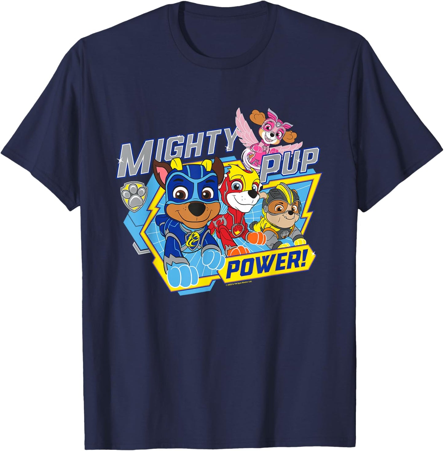 Paw Patrol Mighty Pup Power T-Shirt - T-Shirt | Navy