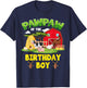 Pawpaw Of The Birthday Boy Farm Animals Barnyard Party T-Shirt - T-Shirt | Navy