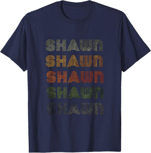 Love Heart Shawn Grunge/Vintage Style Black Shawn T-Shirt - T-Shirt | Navy