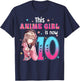 10 Years Old Girl Kawaii Gifts Anime Girl 10th Birthday Kids T-Shirt - T-Shirt | Navy