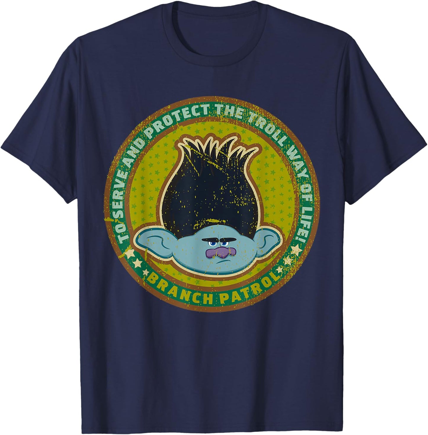 DreamWorks Trolls Branch Patrol T-Shirt - T-Shirt | Navy