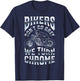 Bikers Don't Go Grey We Turn Chrome Funny Biker Motorcycle T-Shirt - T-Shirt | Navy