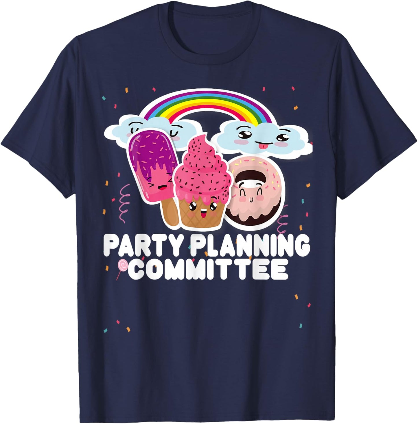 Party Planning Committee Funny Crew Team T-Shirt - T-Shirt | Navy