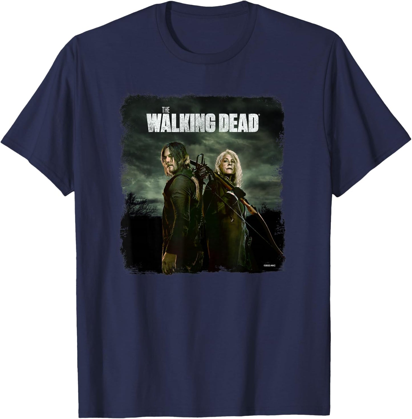 The Walking Dead Daryl and Carol Season 11 T-Shirt - T-Shirt | Navy