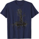MICROPHONE TREE - roots music singer band sketch T-Shirt - T-Shirt | Navy