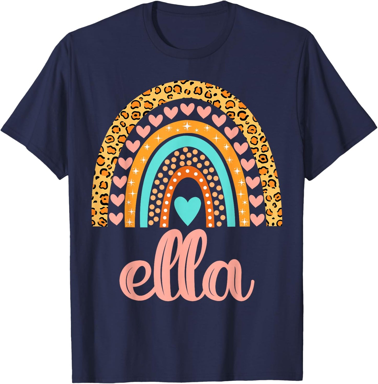 Ella Ella Name Birthday Shirt Gift T-Shirt - T-Shirt | Navy