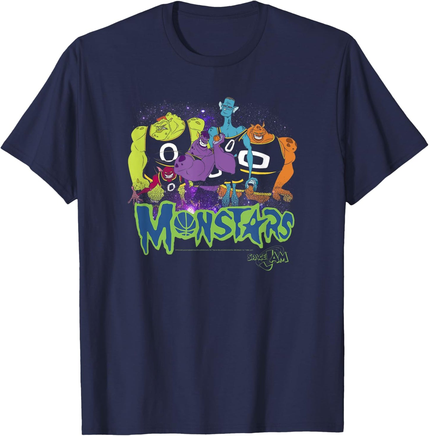 Space Jam Classic Monstars Game Day Aliens T-Shirt - T-Shirt | Navy