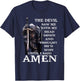 Christian Jesus The Devil Saw Me With My Head Down T-Shirt - T-Shirt | Navy