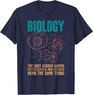 Division und Multiplication meinen das gleiche Lustiges Bio T-Shirt - T-Shirt | Navy