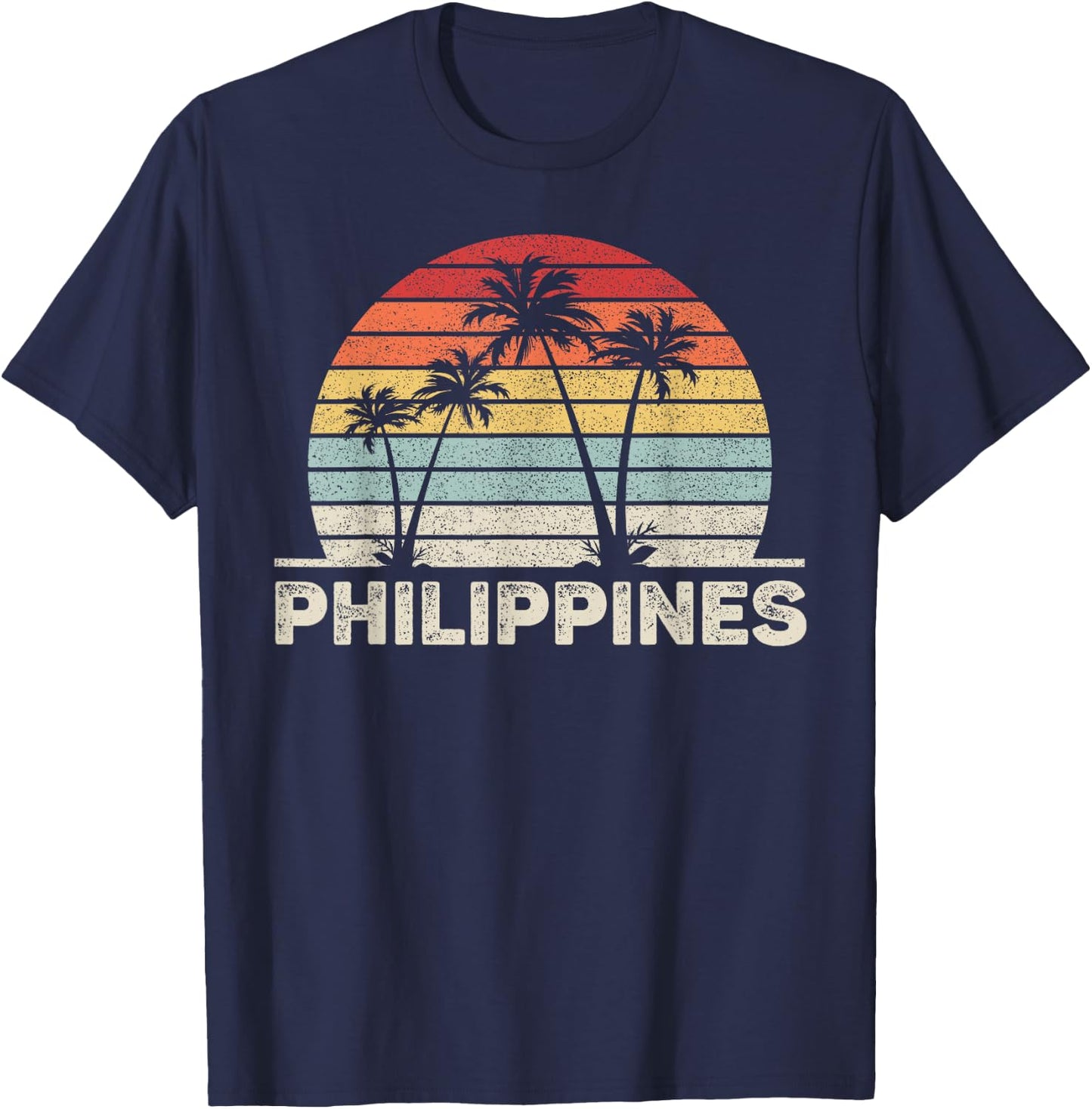 Retro Vintage Philippines T-Shirt - T-Shirt | Navy