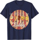 LET'S ALL GO TO THE LOBBY Cute Retro Movie Theatre T-Shirt - T-Shirt | Navy