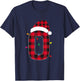 Awesome Letter O Initial Name Buffalo Plaid Christmas T-Shirt - T-Shirt | Navy