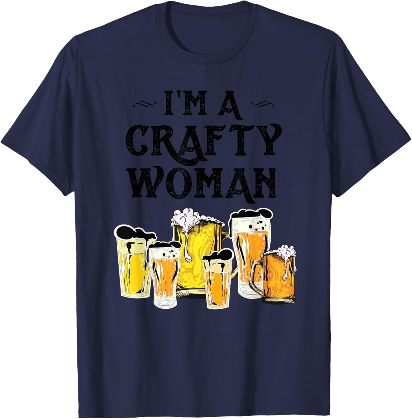 Funny Craft Beer Gift Cool Beer Brewers Ladies T-Shirt - T-Shirt | Navy