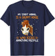 Horse Lover My Spirit Animal Is Grumpy Horse Funny T-Shirt - T-Shirt | Navy