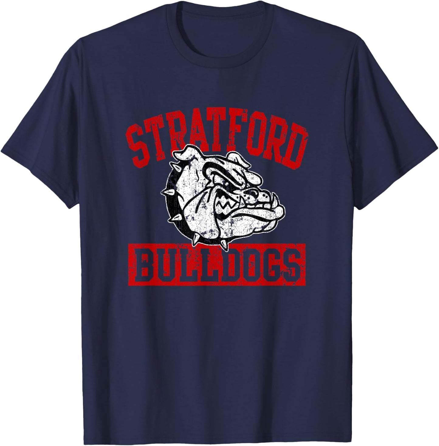 Stratford Bulldogs Vintage T-Shirt - T-Shirt | Navy