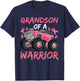 Truck Grandson Of A Warrior Breast Cancer Pink Ribbon T-Shirt - T-Shirt | Navy