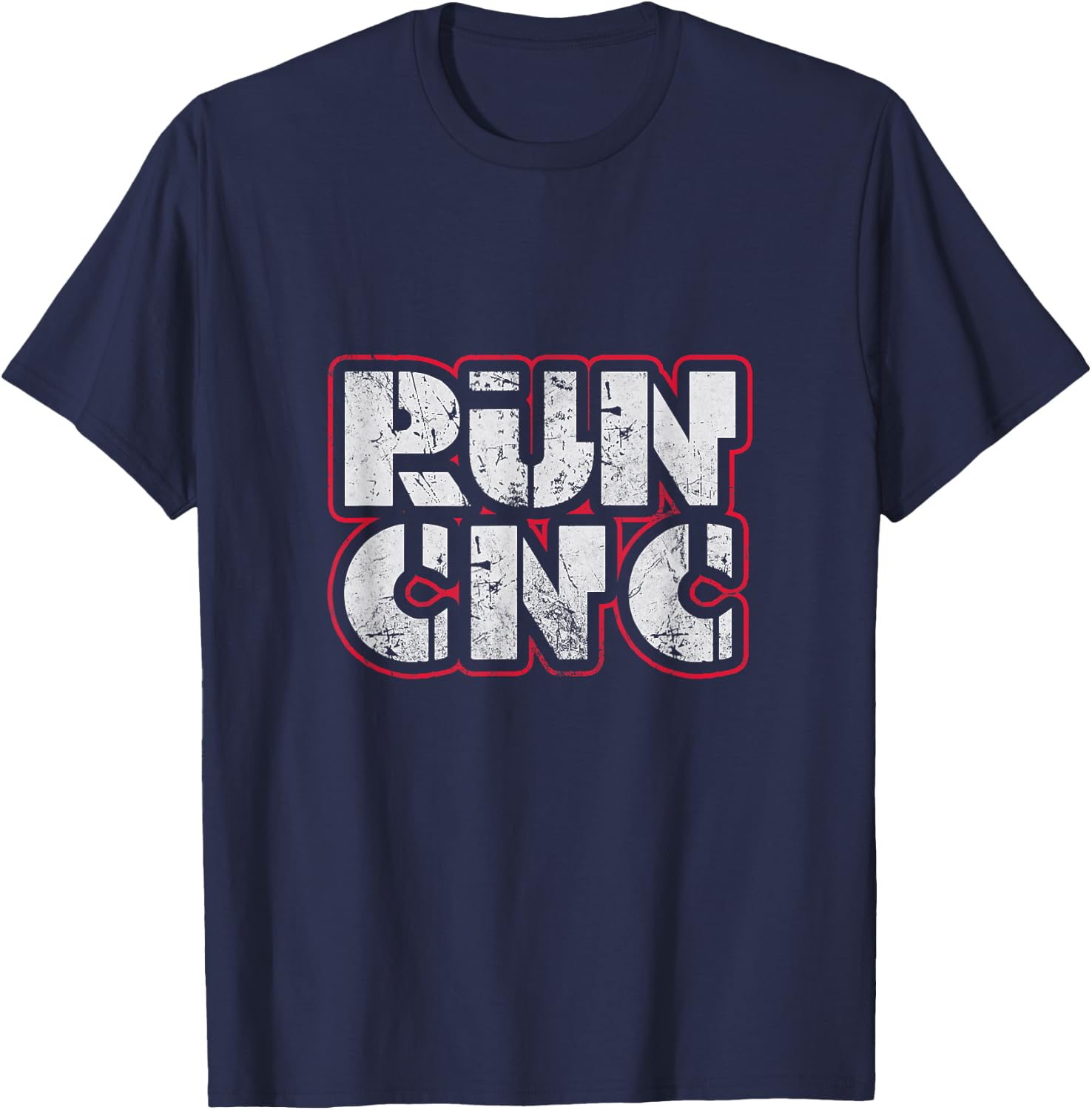 CNC Machinist Run CNC Machining Programming Distressed T-Shirt - T-Shirt | Navy