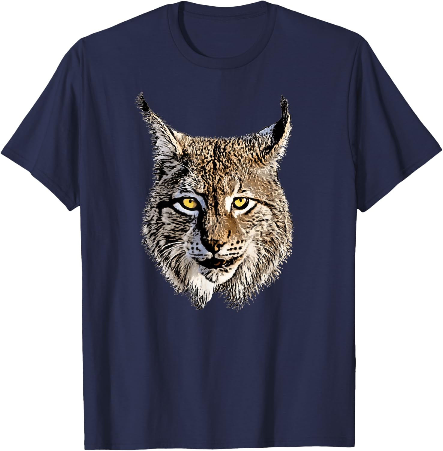 Lynx cool predator wilderness animal T-Shirt - T-Shirt | Navy