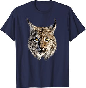 Lynx cool predator wilderness animal T-Shirt - T-Shirt | Navy