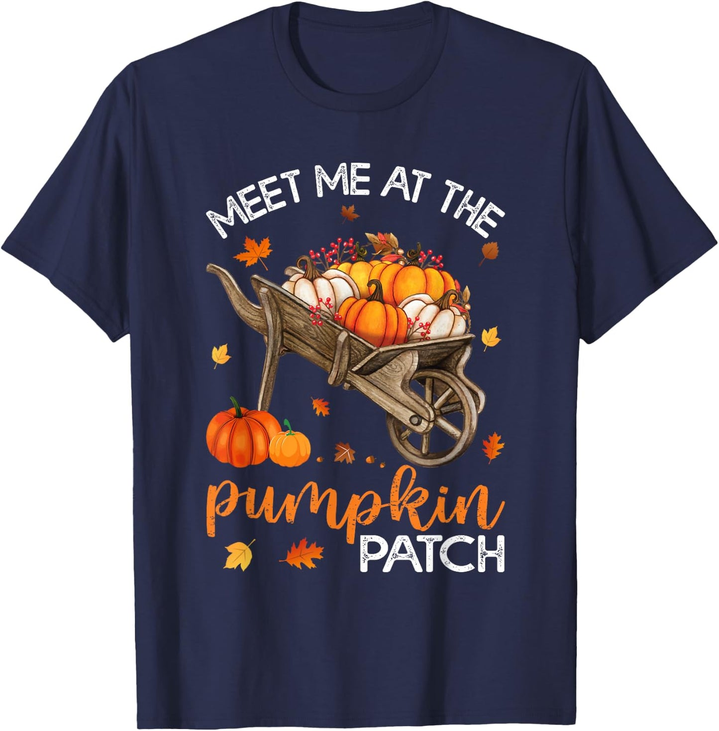 Meet Me At The Pumpkin Patch T-Shirt - T-Shirt | Navy