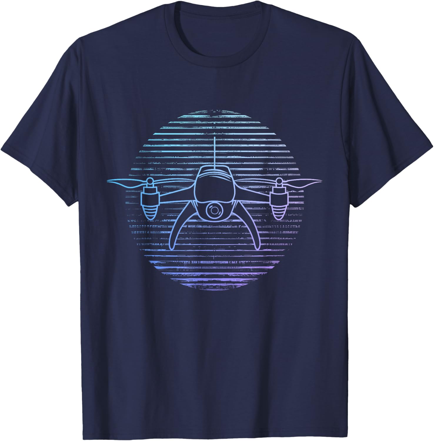 Drone Pilot Quadcopter Operator RC Retro T-Shirt - T-Shirt | Navy