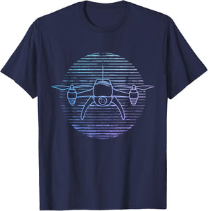Drone Pilot Quadcopter Operator RC Retro T-Shirt - T-Shirt | Navy