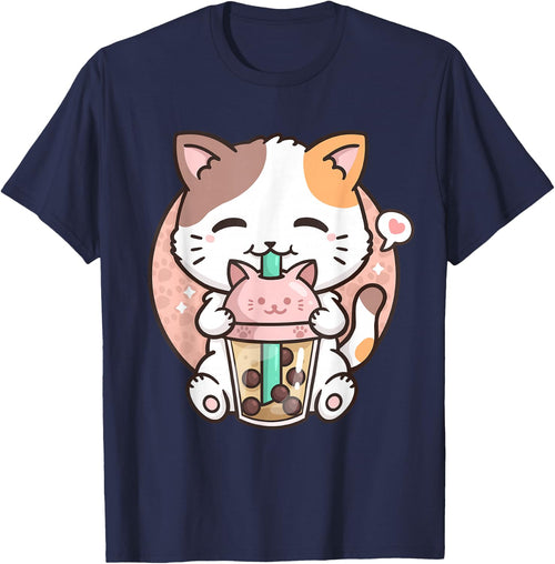 Boba Tea Cat Bubble Tea Cat Milk Tea Kawaii Anime Cat