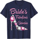 Cousin's Fabulous Bride Happy Wedding Married Day Vintage T-Shirt - T-Shirt | Navy