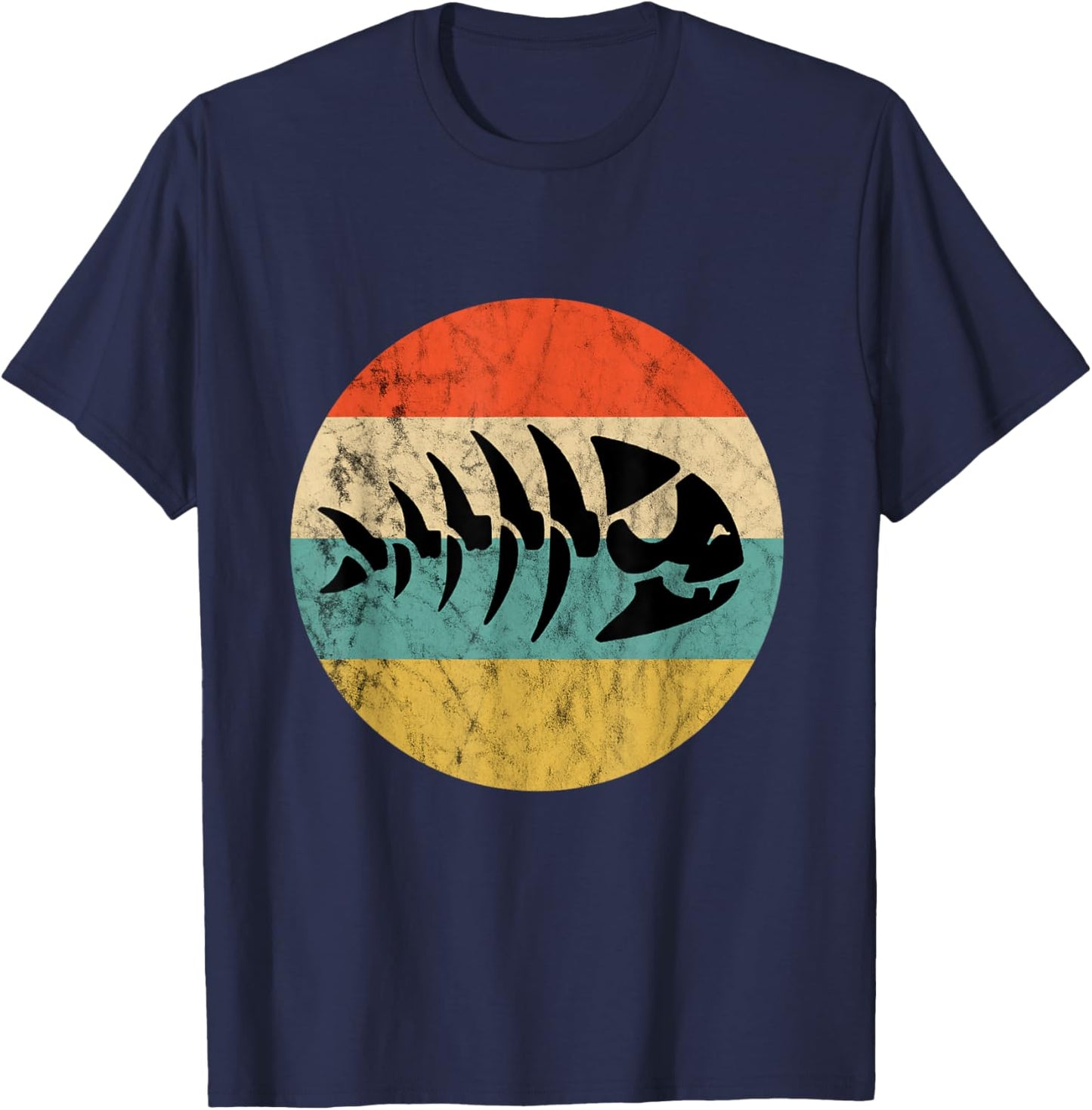 Pirate Fish Pastafari FSM Flying Spaghetti Monster T-Shirt - T-Shirt | Navy