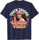 Thick Thighs Gemini Vibes T-Shirt - T-Shirt | Navy