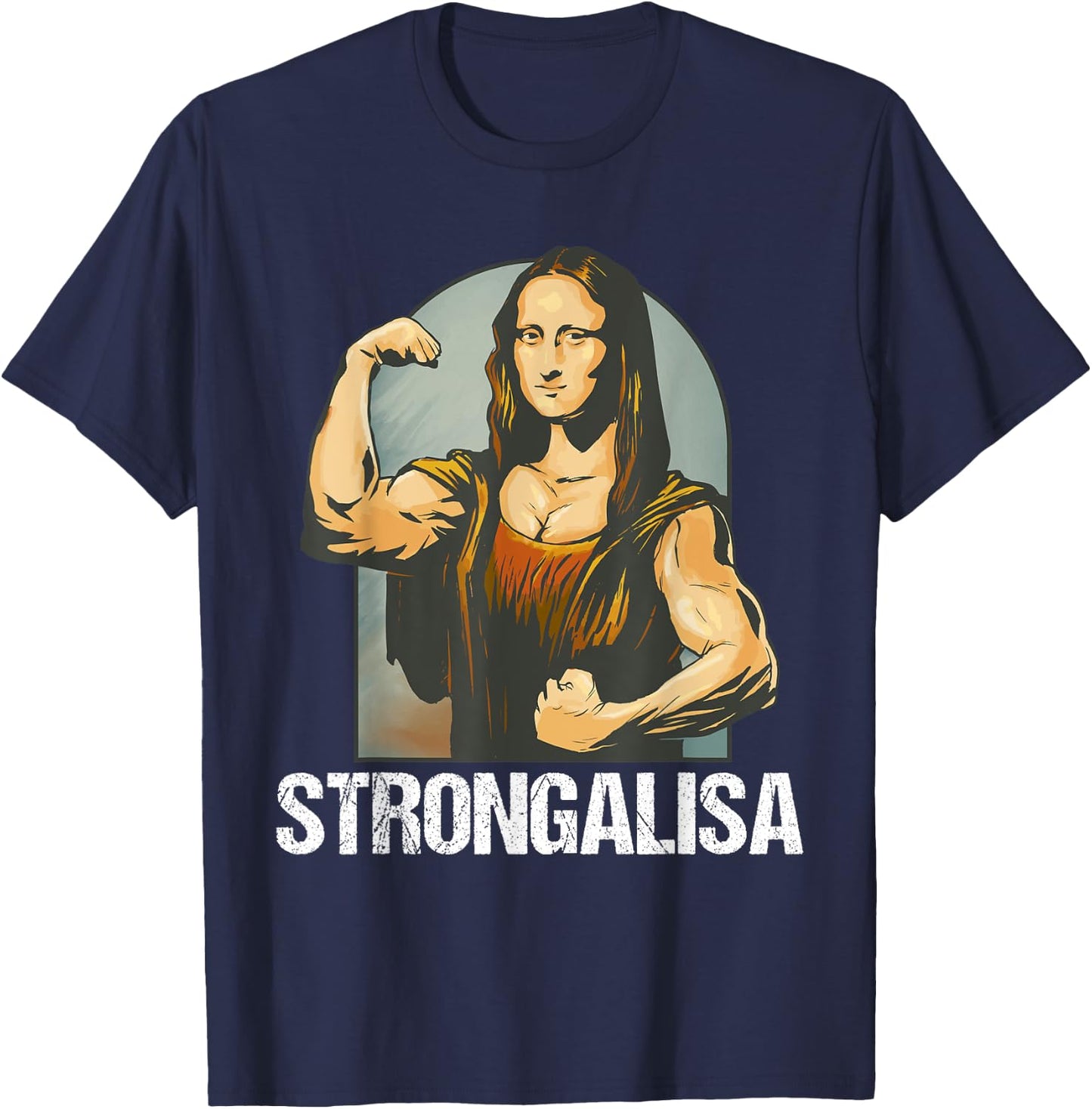 Funny bodybuilding shirt as a funny parody T-Shirt - T-Shirt | Navy
