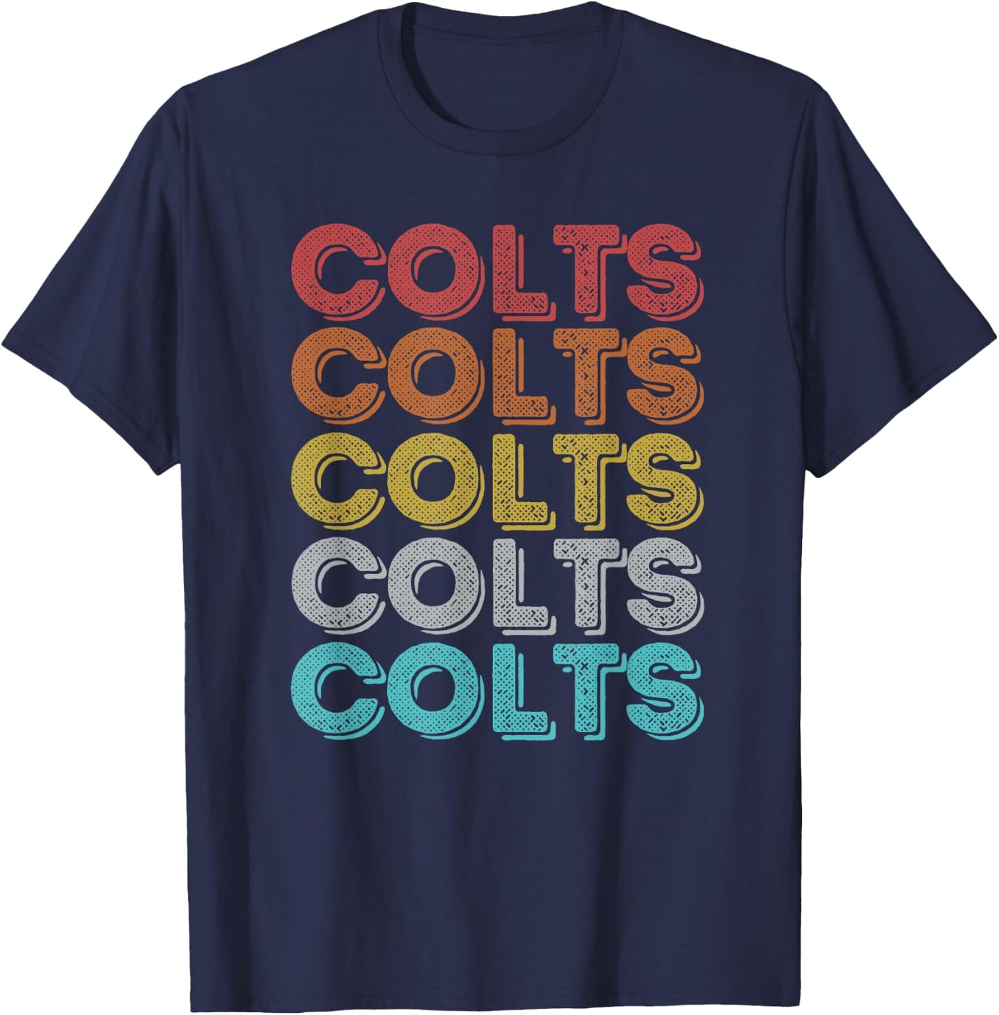 Vintage Retro Colts T-Shirt - T-Shirt | Navy