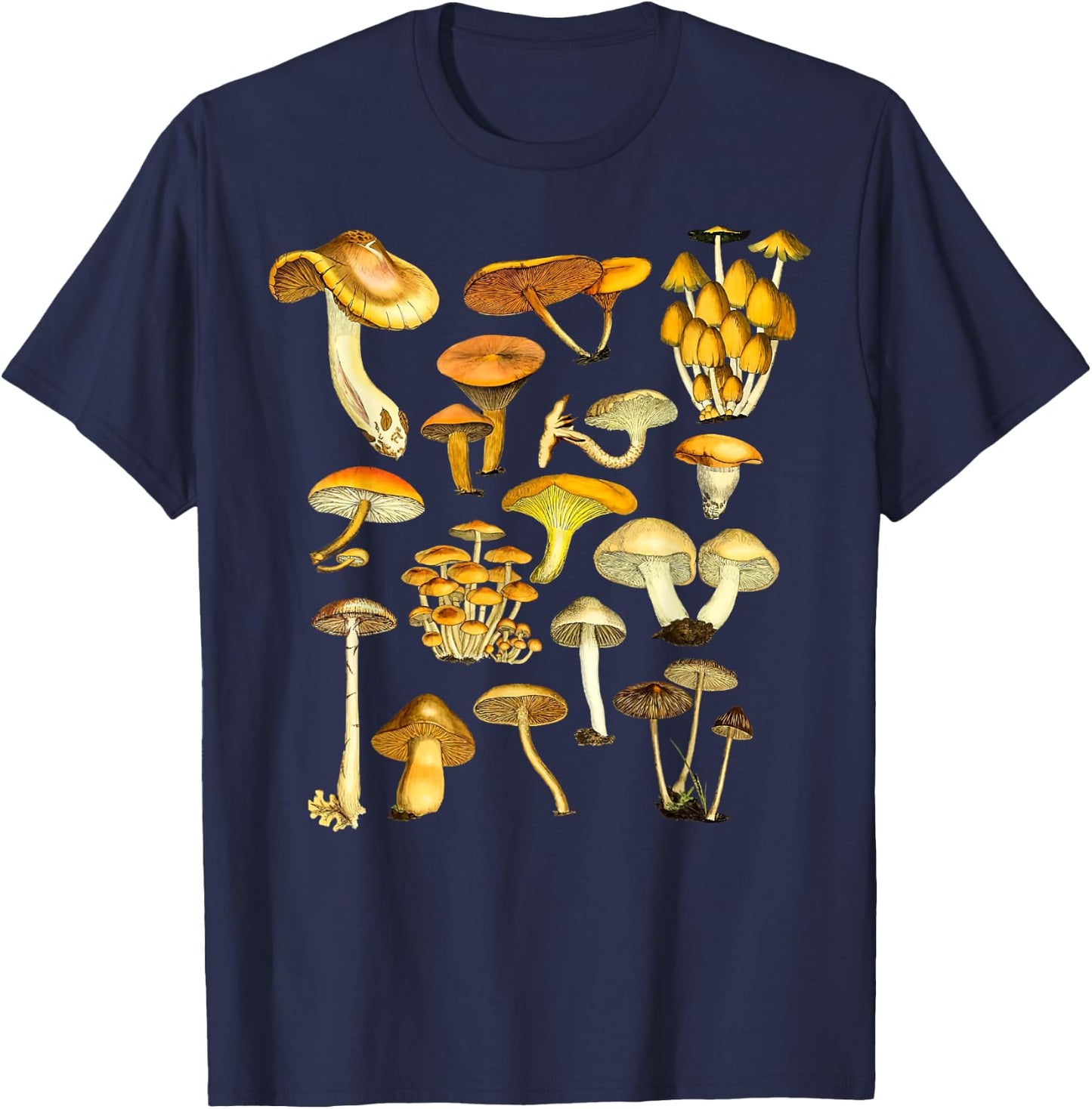 Mushroom Shirt Mycology Fungi Foraging Mushroom Whisperer T-Shirt - T-Shirt | Navy