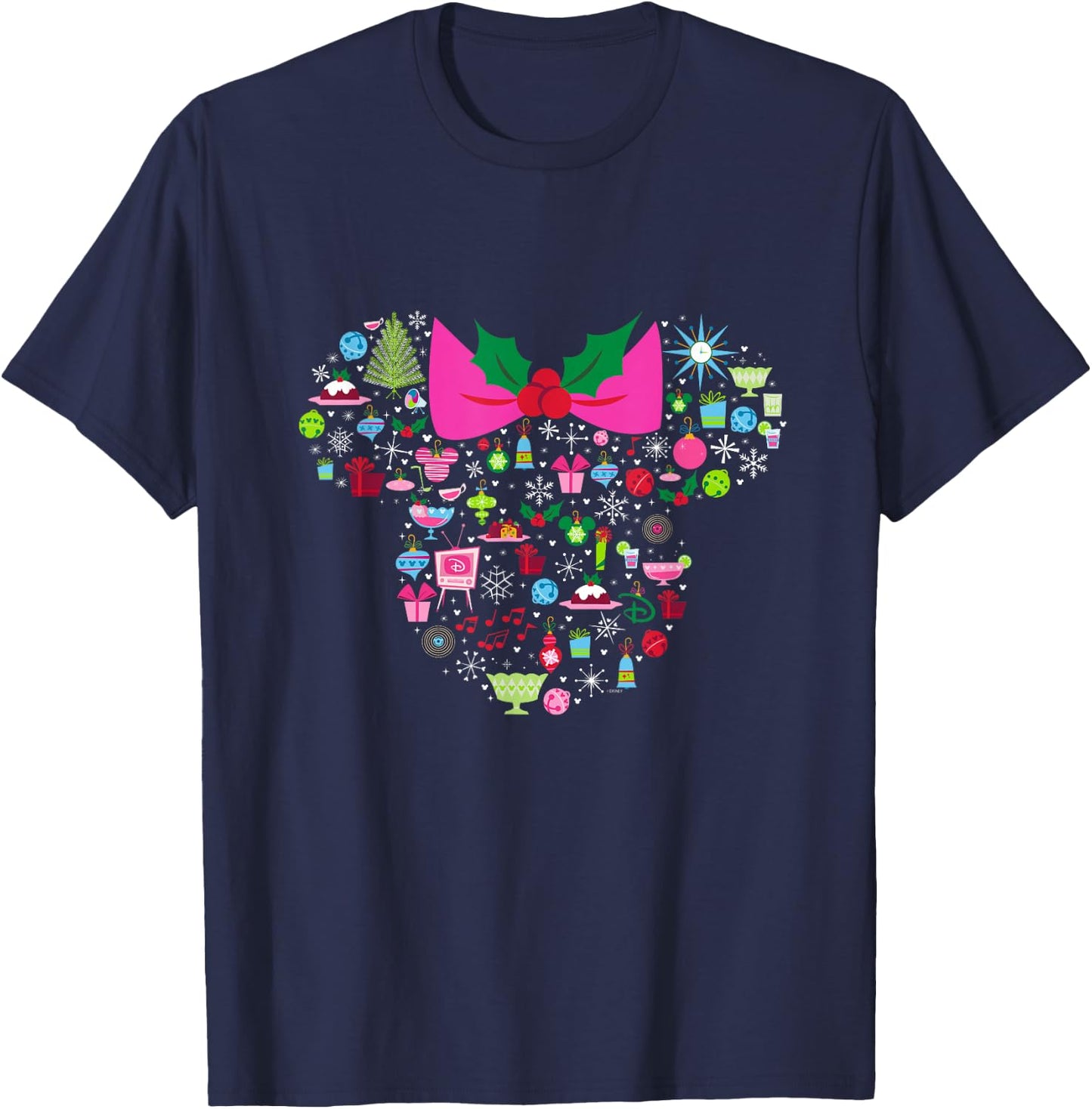 Disney Minnie Mouse Holiday Celebration T-Shirt - T-Shirt | Navy