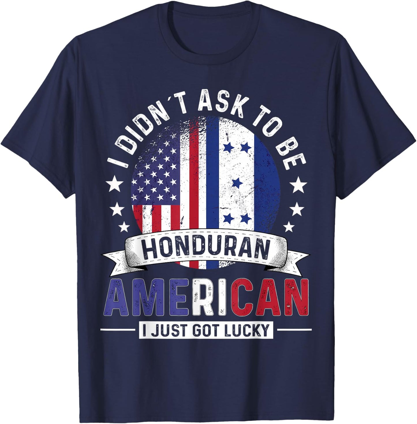 Honduran American Countries Flags Pride Honduras Flag T-Shirt - T-Shirt | Navy