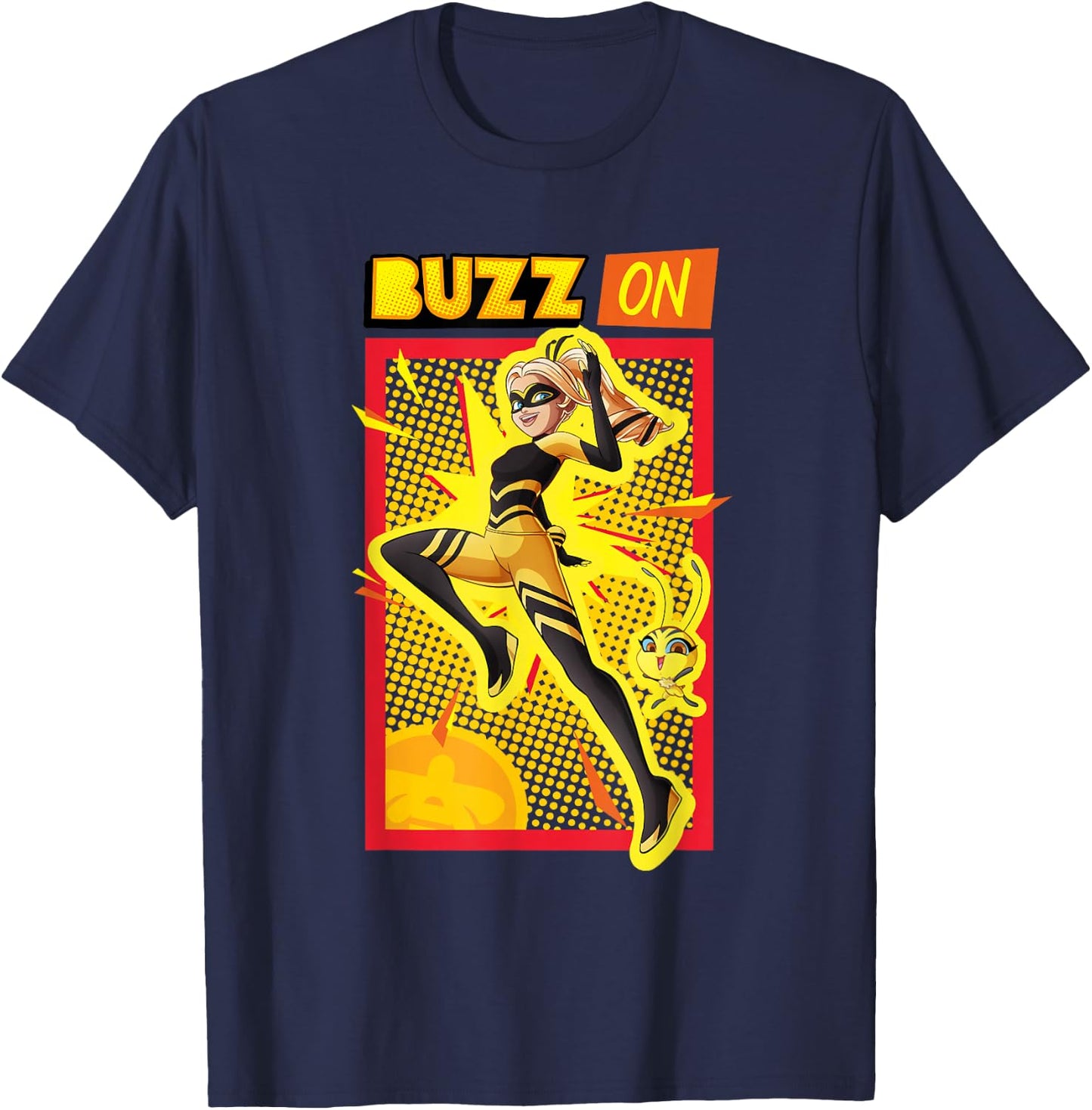 Miraculous Collection Queen Bee Focus T-Shirt - T-Shirt | Navy