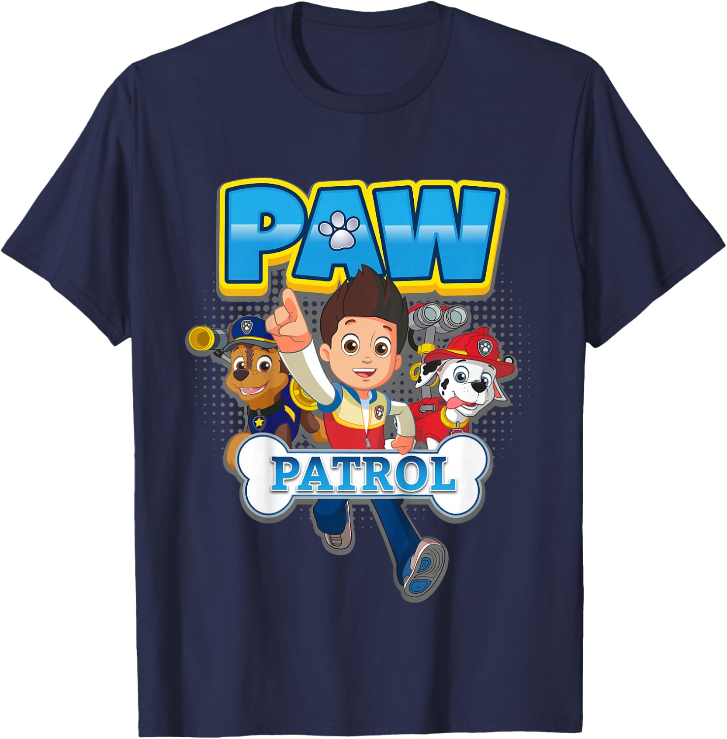 Kids PAW Patrol Ryder And Pups Action T-Shirt - T-Shirt | Navy