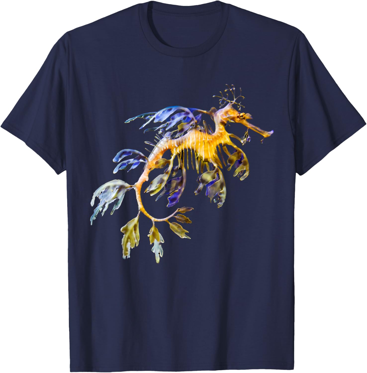Ocean Lovers Leafy Sea dragon Seahorse Marine Life T-Shirt - T-Shirt | Navy
