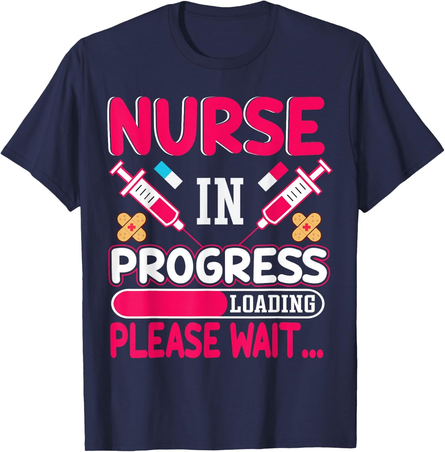 Nurse is Loading Please Wait T-Shirt - T-Shirt | Navy