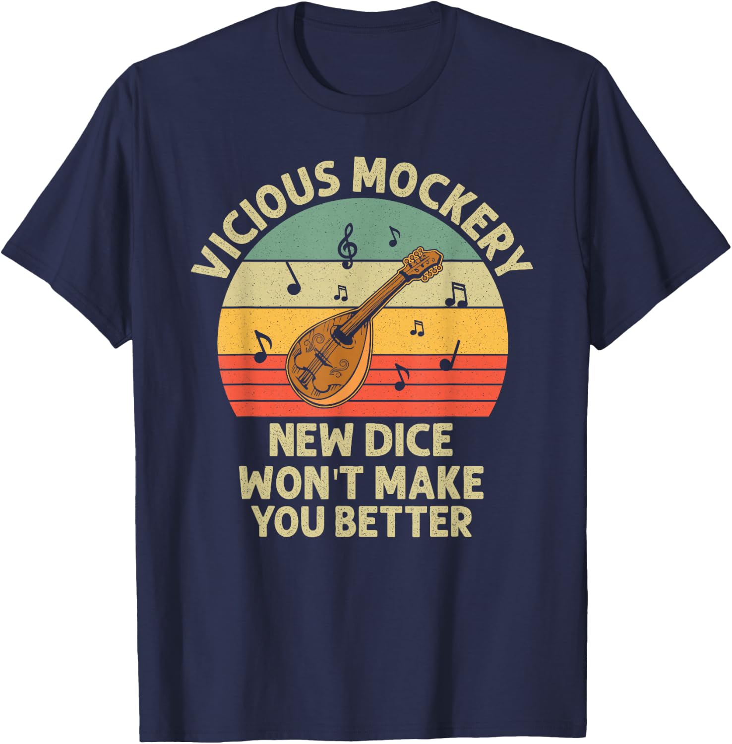 Vicious Mockery Bard T-Shirt - T-Shirt | Navy