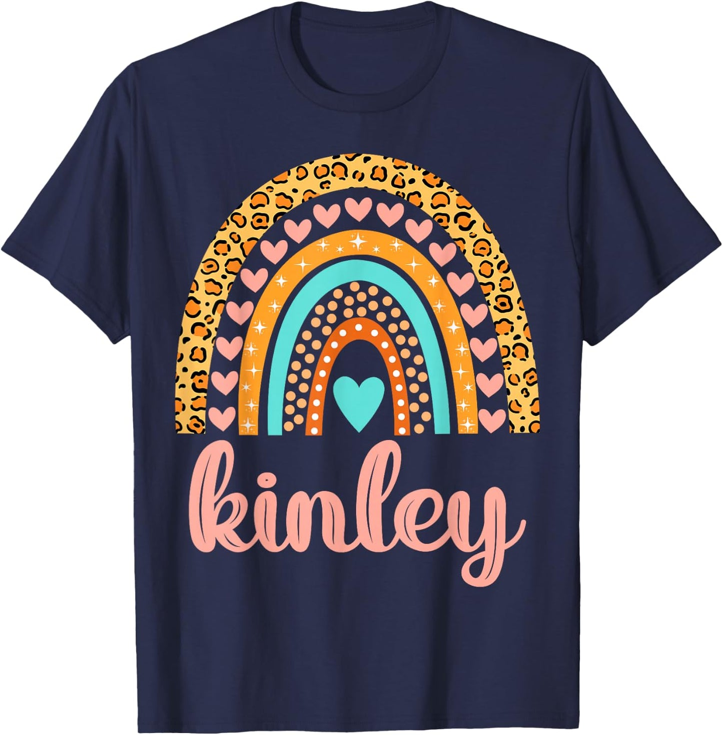 Kinley Kinley Name Birthday Shirt Gift T-Shirt - T-Shirt | Navy