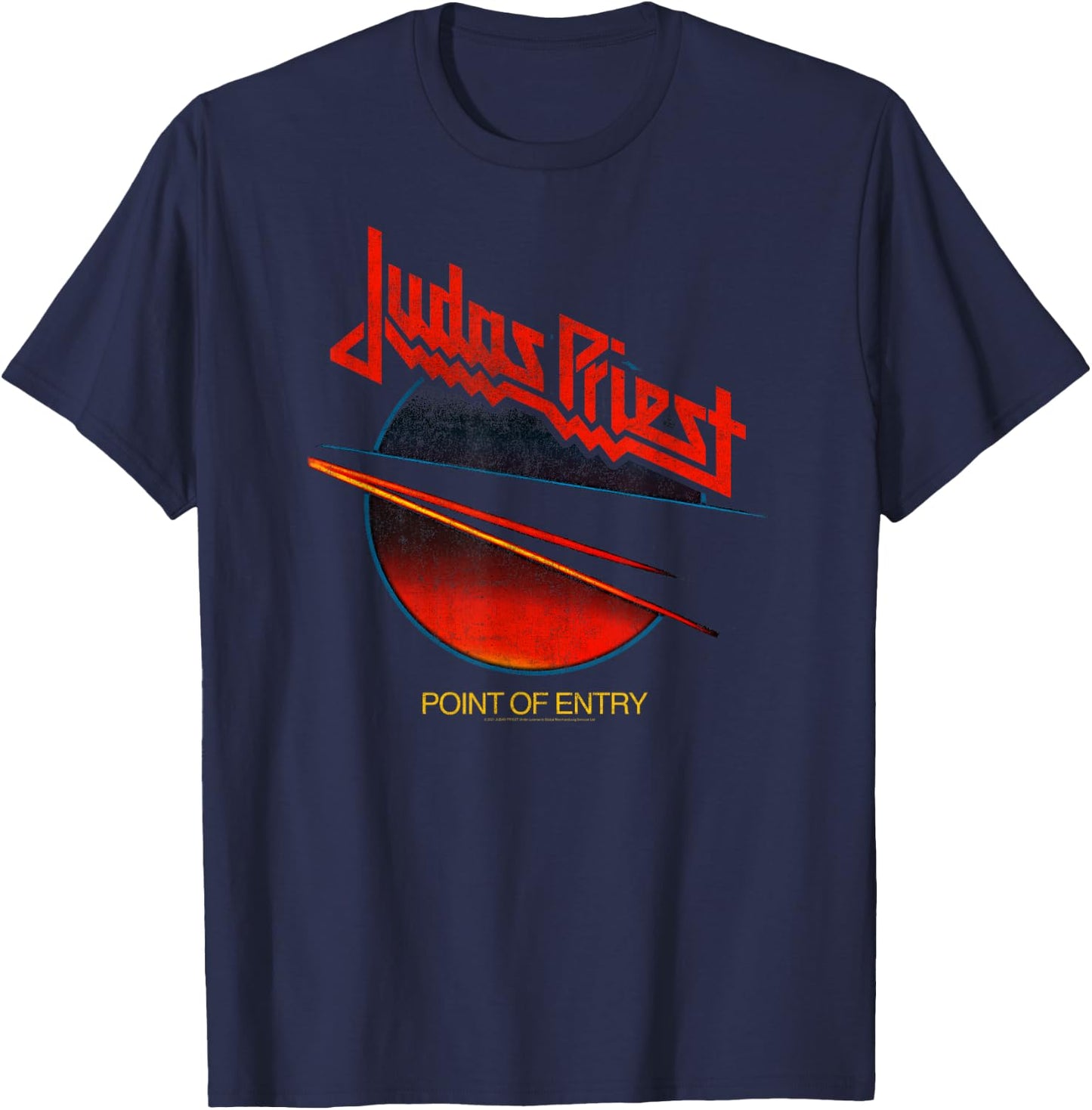 Judas Priest – Point Of Entry T-Shirt - T-Shirt | Navy